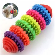 Haoer 12.5 cm Köpek Diş Temizleme-Kaşıyıcı Dikenli 6 Renk Oyuncağı
