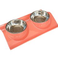 Haoer Kedi ve Köpek Eğimli İkili Mama ve Su Kabı