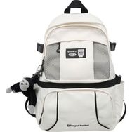 Happylifee GZ6684 Beyaz Kampüs Öğrenci Unisex Okul Çantası