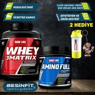 Hardline Whey 3 Matrix 2300 Gr Protein Tozu + Amino Full 300 Tablet