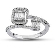 Harem Altın B11 0.51 Ct Baget Pırlanta Yüzük