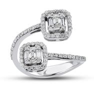 Harem Altın B14 0.70 Ct Baget Pırlanta Yüzük