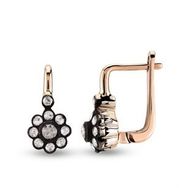 Harem Altın EK12 0.24 ct Elmas Zümrüt Pırlanta Küpe