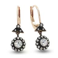 Harem Altın EK4 0.36 ct Elmas Zümrüt Pırlanta Küpe
