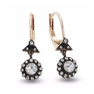 Harem Altın EK4 0.36 ct Elmas Zümrüt Pırlanta Küpe