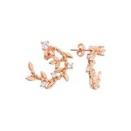 Harem Altın GMS709 Yaprak Motif Gümüş Küpe