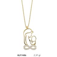 Harem Altın KLY1486 14 Ayar Altın Anne Bebek Kolye