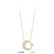 Harem Altın KLY535 14 Ayar Ay Yıldız Altın Kolye