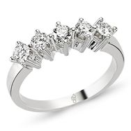 Harem Altın RMY212 18 Ayar Altın 0.60 Ct Pırlanta Beştaş Yüzük