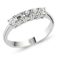 Harem Altın RMY506 18 Ayar Altın 0.70 Ct Pırlanta Beştaş Yüzük