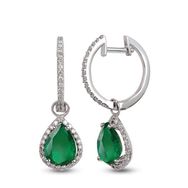 Harem Altın RTK6 1.45 ct Zümrüt Pırlanta Küpe