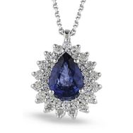 Harem Altın RTKL52 1.15 CT Pırlanta Safir Kolye