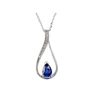 Harem Altın RTKL9 0.56 Ct Pırlanta Safir Altın Kolye