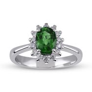 Harem Altın RTY28 0.96 Ct Pırlanta Zümrüt Yüzük