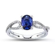 Harem Altın RTY36 Kadın 1.10 ct Pırlanta Safir Yüzük