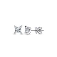Harem Altın TKPE1 0.08 ct Tektaş Badem Tırnak Pırlanta Küpe