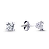 Harem Altın TKPE15 0.20 ct V Tırnak Tektaş Pırlanta Küpe