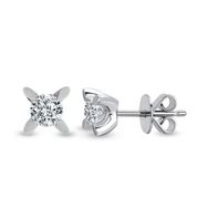 Harem Altın TKPE2 0.18 ct Tektaş Badem Tırnak Pırlanta Küpe