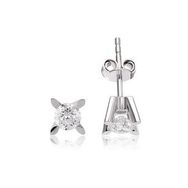 Harem Altın TKPE2 0.18 ct Tektaş Badem Tırnak Pırlanta Küpe