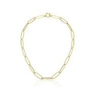 Harem ZKU104 Altın Oval Ataş Zincir Kolye
