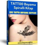 Harika Tattoo Boyama Kitabı - Enine Boyuna Eğitim