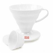 Hario V60 02 Plastik Dripper Beyaz Fincan