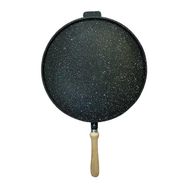 Harlem HGT-36S Siyah 36 cm Granit Döküm Gözleme Tavası