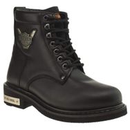 Harley Davidson Gibson Siyah Nubuk Kadın Bot