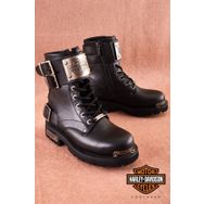 Harley Davidson Ricketson Siyah Deri Kadın Bot