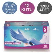 Has-Pet Nitril Mavi S 12 Kutu 100 Adet Muayene Eldiveni