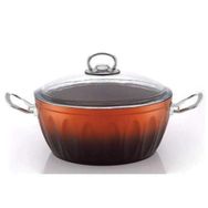 Hascevher Lotus Kahve 24 cm Granit Tencere