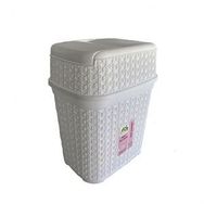 Hasır 7,2 Litre Beyaz Çöp Kovası
