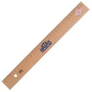 Hataş 00035 Takviyesiz 30 cm Tahta Cetvel
