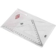 Hataş 0805 21 cm Teknik Okul Öğrenci Gönye Seti