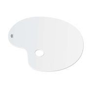 Hataş 5733758 28x40 cm Plastik Beyaz Oval Palet
