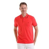 Hatemoğlu Nar Çiçeği %100 Pamuk Regular Fit Polo Yaka Tişört