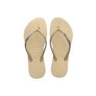 Havaianas 414609-0154 Kahverengi Slim Sparkle II Kadın Terlik