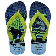 Havaianas Erkek Çocuk Top Eğlenceli Parmak Arası Terlik, Lavanta Mavisi Limon Yeşili, 3.5/4 UK Child