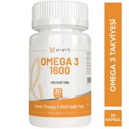 Haver Omega 3 1600 Balık Yağı 30 Kapsül Takviye Edici Gıda