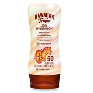 Hawaiian Tropic Lotion Silk Hydration 180 ml Spf50+ Tüm Cilt Tipleri İçin Uygun Nemlendiricili Güneş Losyonu