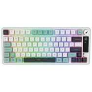 Hawk Gaming Hk255 Gri - Yeşil Rgb 75 Tkl Membrane Switch Kablolu / Kablosuz Oyuncu Klavyesi