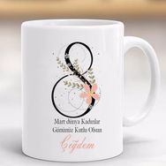 Hayaller Dükkanı 88 Mart Dünya Kadınlar Günü Isimlik Kişiye Özel Kupa