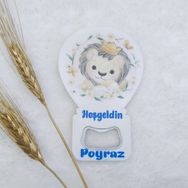 Hayaller Dükkanı Aslan Baskılı Balon 30 Adet 11x7 cm Bebek Açacak Magnet