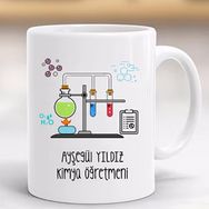 Hayaller Dükkanı Kimya Öğretmeni Kişiye Özel Öğretmenler Günü Kupa