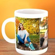 Hayaller Dükkanı Kişiye Özel 3 Fotoğraflı Tek Beyaz Kupa