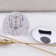 Hayaller Dükkanı Kız Bebek Magnetleri Uv Baskılı 30 Adet Buton Açacak Magnet