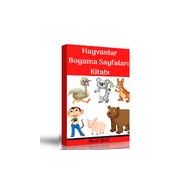 Hayvanlar Boyama Sayfaları Kitabı