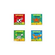 Hayvanlar Eğlenceli Şekiller 4 Kitaplık Set - Eksik Parça Yayınları