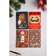 Hayveys 4'lü Yeni Yıl Temalı Yılbaşı Kartpostal