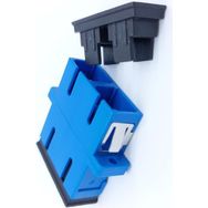 HCS SC SM Duplex Blue Fiber Adaptör